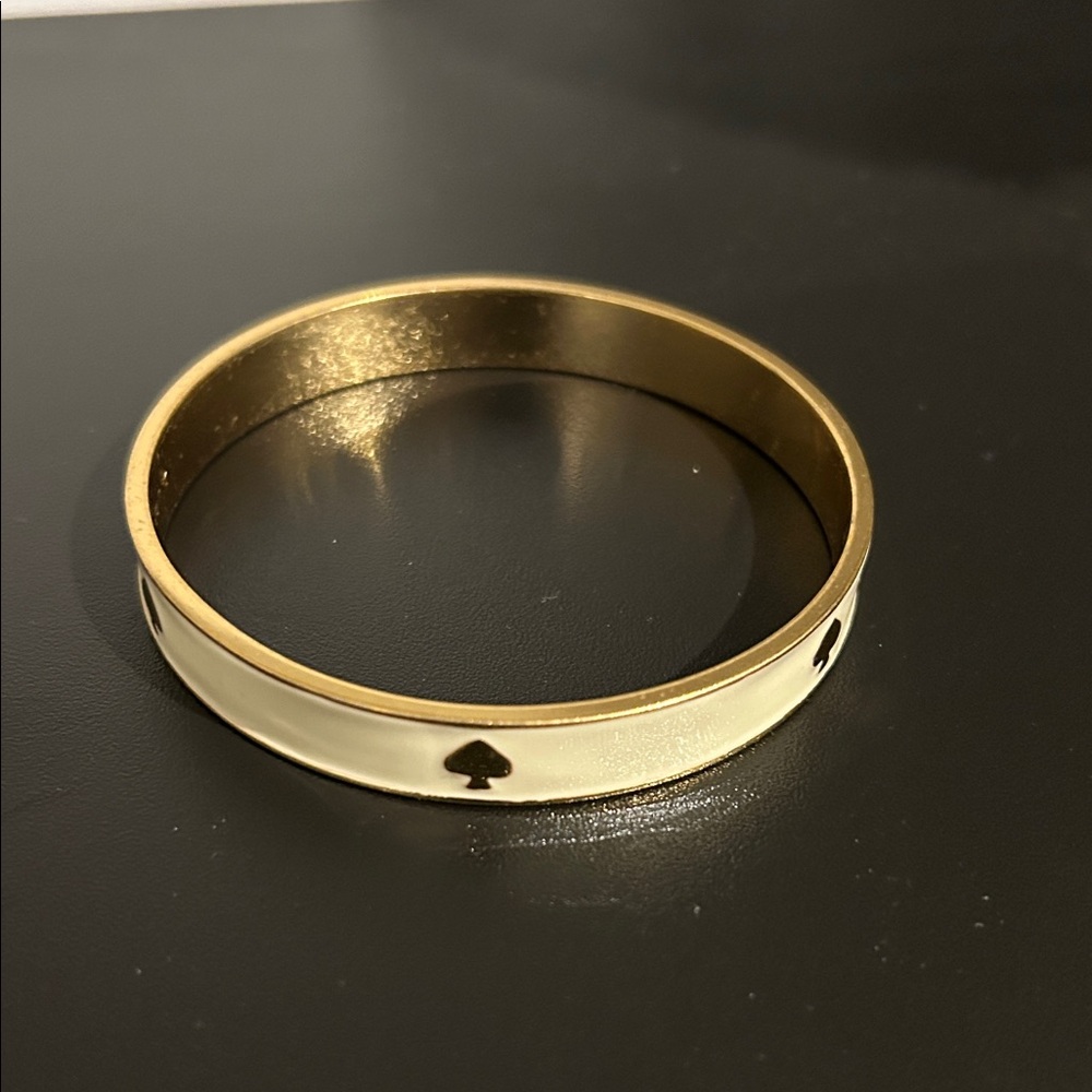 Kate Spade Gold and Cream Bangle Bracelet